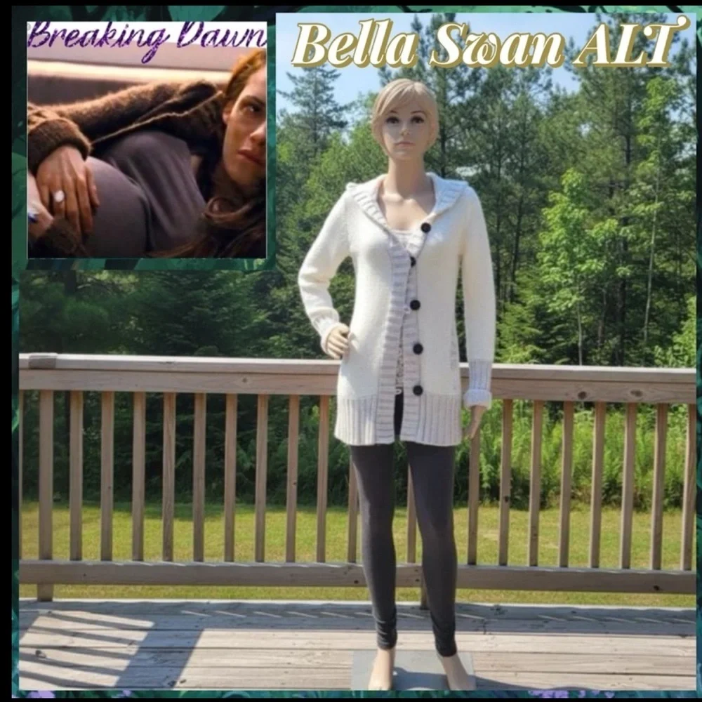 Bella Swan Breaking Dawn ALT Color Billabong Dharma Cardigan - Picture 2 of 15
